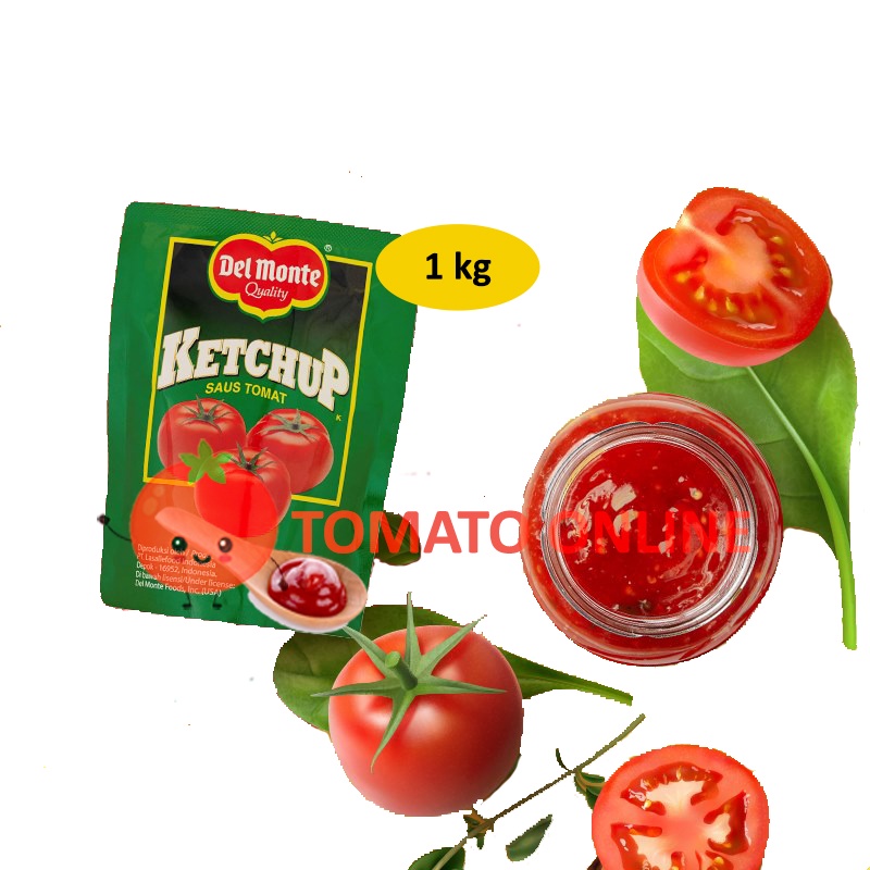 

Del Monte DelMonte / Saus Saos Sauce Tomat Tomato Ketchup POUCH REFILL / 1kg 1 kg