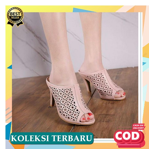 Sandal Wanita Tali Belakang Flat Casual Karet Teplek Terbaru Sendal Gladiator Cewek Santai Remaja Pe