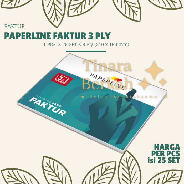 

Paperline Faktur 3 Ply / Buku Faktur NCR PPL 3 Rangkap Besar / 1 Pcs