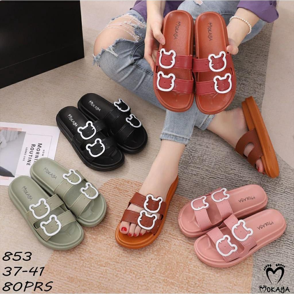 Sandal Gesper Twin Bear Wanita Jelly Import