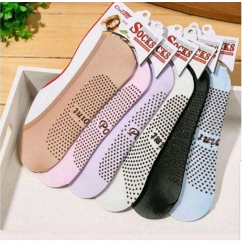 kaos Kaki Ballet / Kaos Kaki Pendek Wanita Hidden Shock Anti Slip