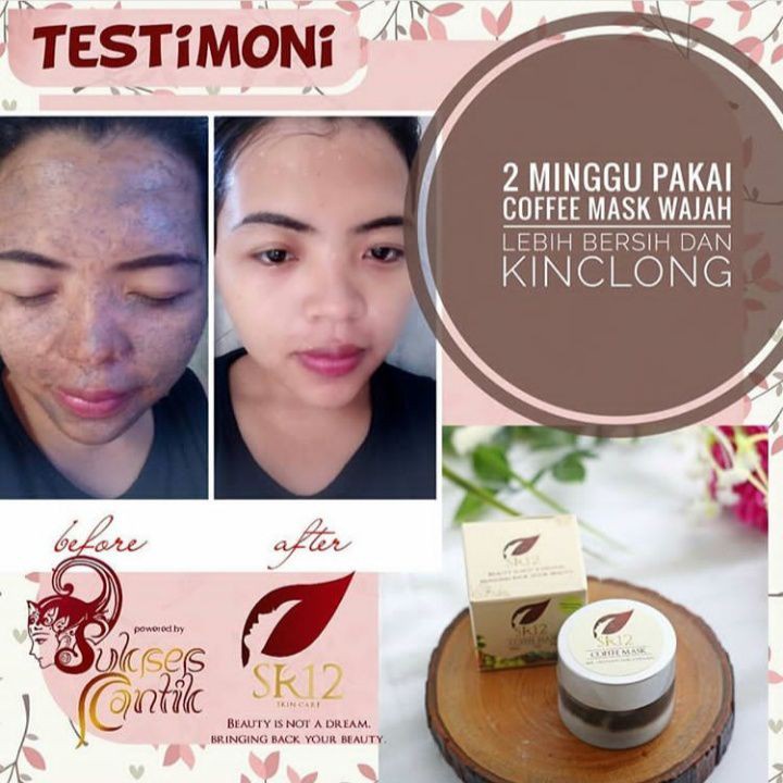 Coffee Mask SR12 | Masker Wajah SR12 Skincare | Masker Kopi | Perawatan Wajah | Pembersih Wajah SR12