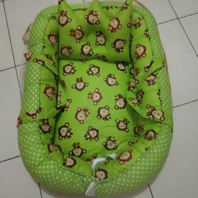 Kasur bayi nest motif kupu kupu/kasur bayi/ keranjang tempat tidur bayi
