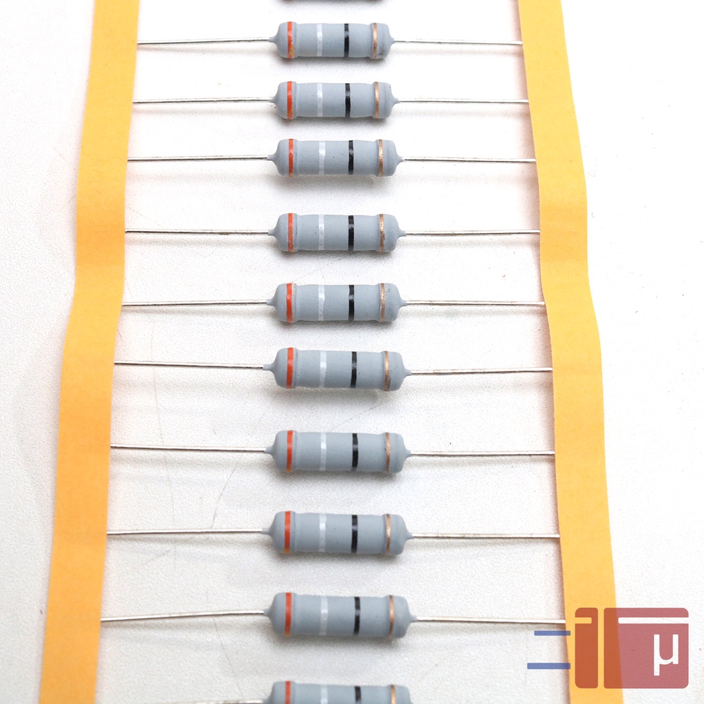 Resistor 39R 39 Ohm 2W Metal Oxide 5% Taiwan Kaki Tembaga