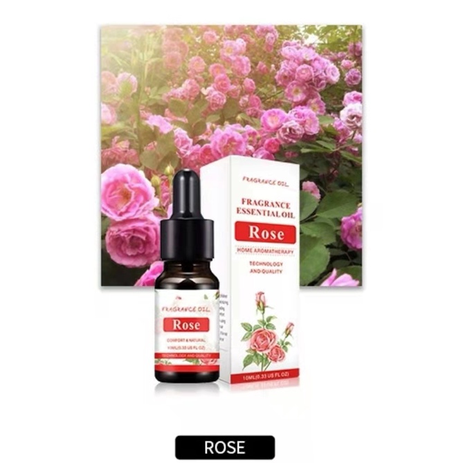 Humidifier Diffuser air aromatherapy 260 ml with 7 colour LED Lamp + Oil Aromatherapy - Pelembab ruangan-TETES ROSE