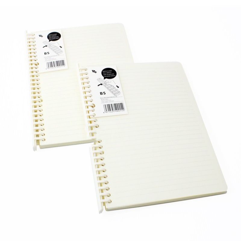 

Binder B5 Ring Putih Cover Transparan