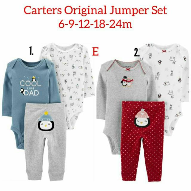  Set  Jumper 3in1 set  carter  bayi  baju  bayi  carters  