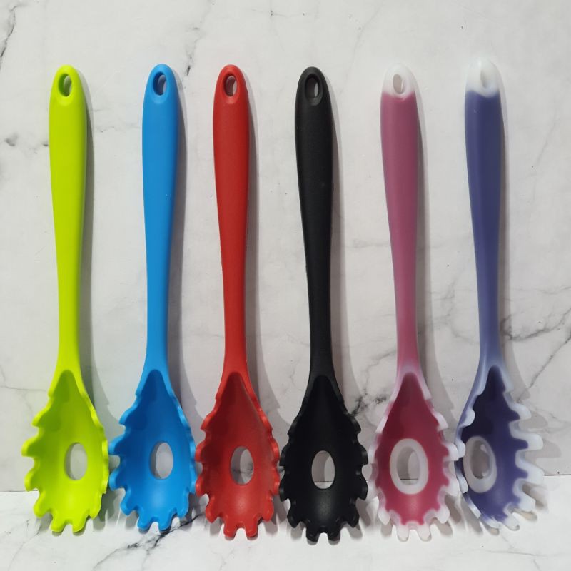 silicone pasta server spatula