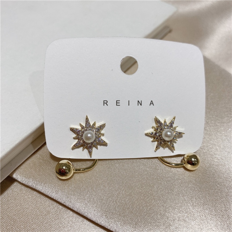 Anting Bintang Fashion Wanita Gaya Korea / Anting Mutiara Elegan