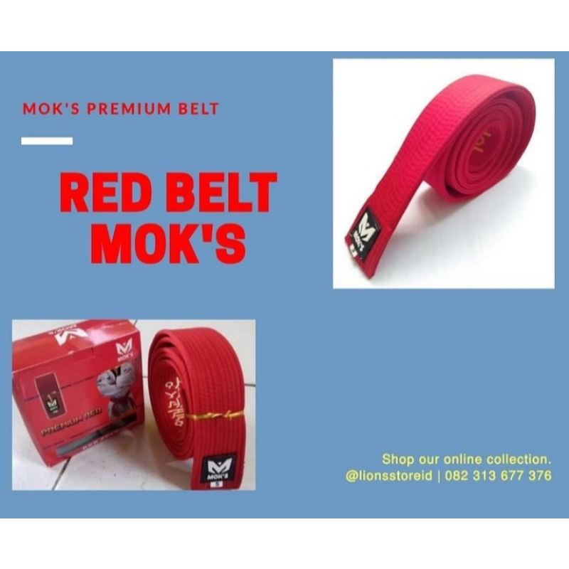 Sabuk taekwondo moks premium
