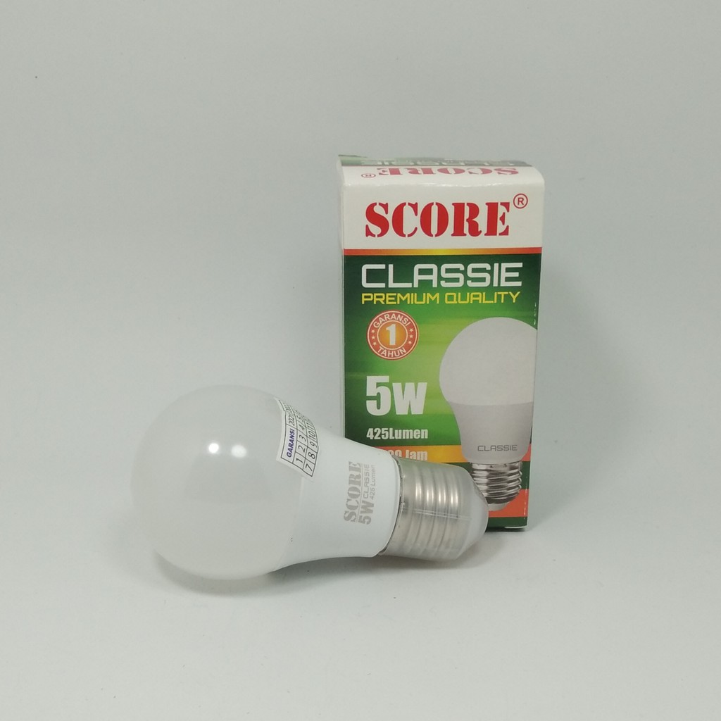 Score Classie Lampu LED Bulb 5 Watt - Cahaya Putih