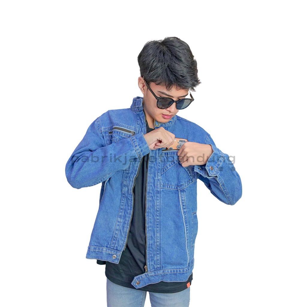 Jaket Jean&quot;s SUNMORI Pria II JAKET JEANS ZIPPER || JAKET JEANS PREMIUM