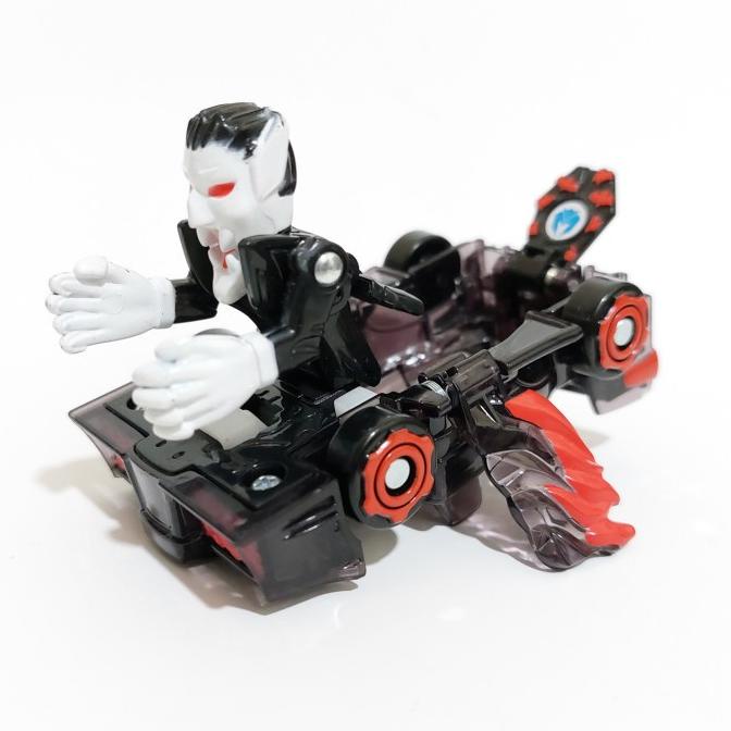 Turning Mecard Yurl black transform mecardimal figure