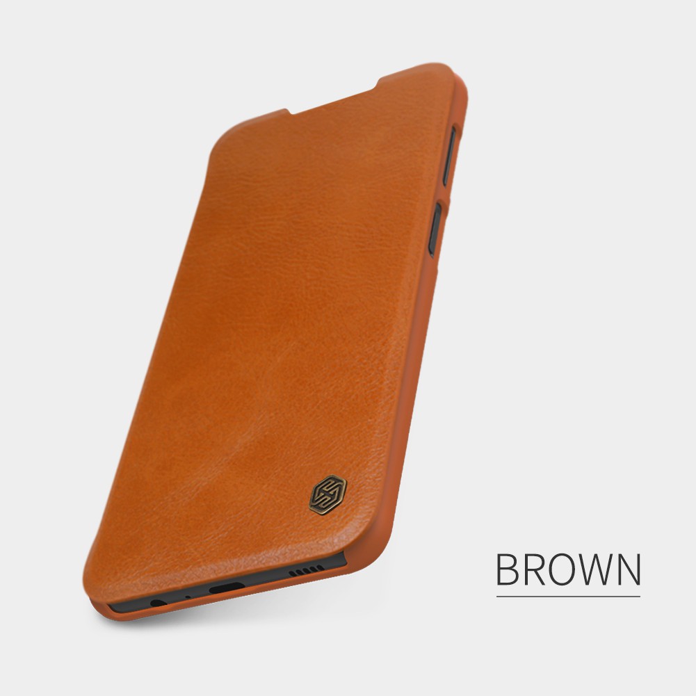 Flip Cover SAMSUNG Galaxy A12 Nillkin Qin Leather Case Ori