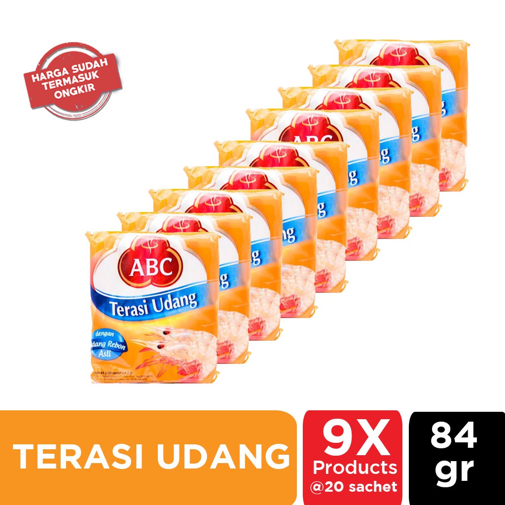 

ABC Terasi Sachet 4.2gr @9Pack (Harga + ongkir)
