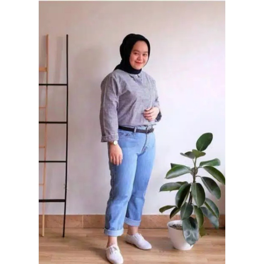 CELANA BOYFRIEND POLOS/boyfriend jeans wanita