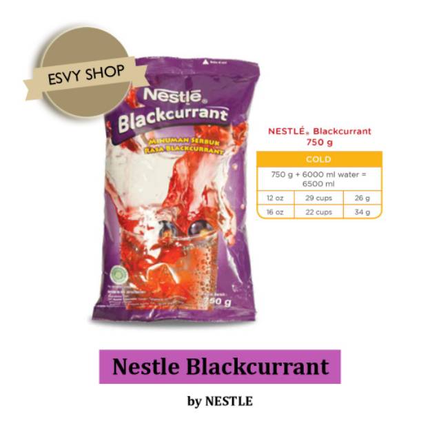 

NESTLE BLACKCURRANT - 750 GR