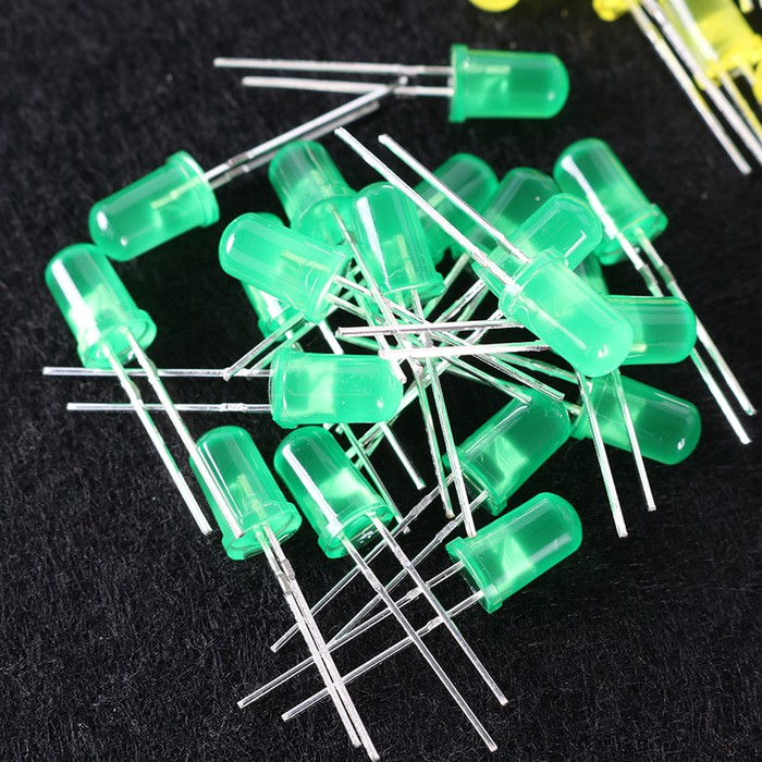 HQ 5mm long-legged green LED (F5AG3HC10-A)