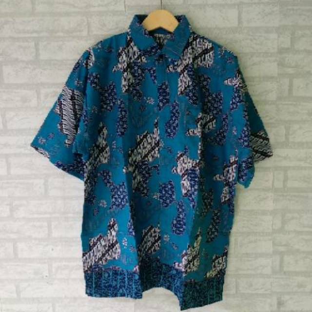 Kemeja Hem Seragam batik jumbo size M L XL XXL 4L 5L 6L