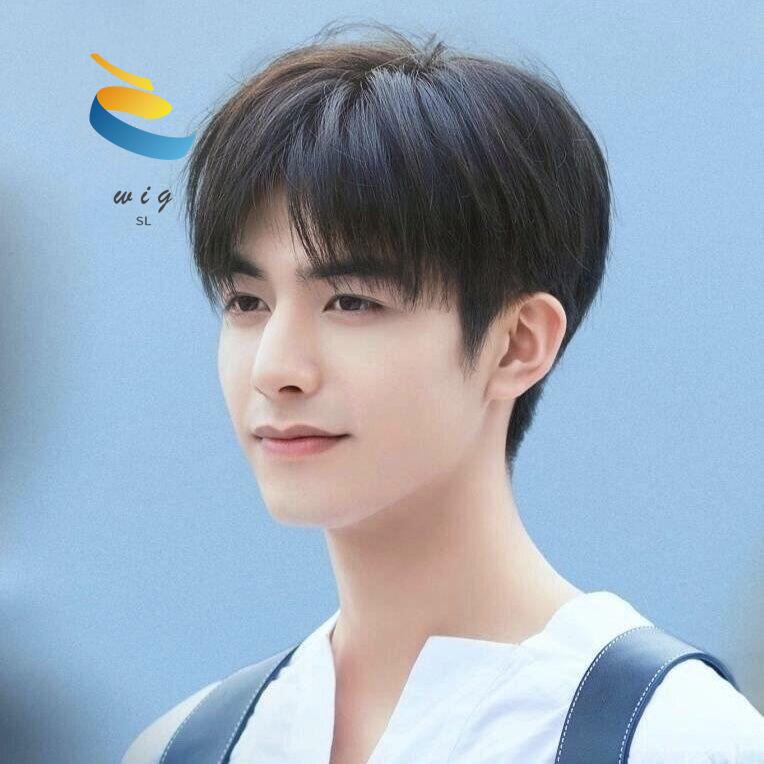 Produk diisi dengan baik, wig berkualitas tinggi(pengiriman lokal)Wig anak laki-laki, rambut panjang
