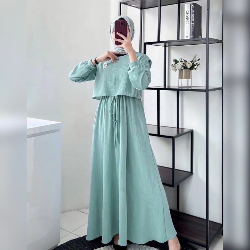 ABELA DRESS CRINCLE AIRFLOW