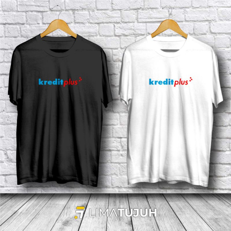 Kaos Baju Logo Kredit Plus / Kaos Perusahaan Bahan Premium
