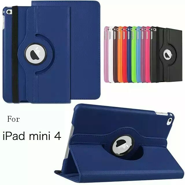 iPad Mini 4 Rotary Full protection autolock leather Case