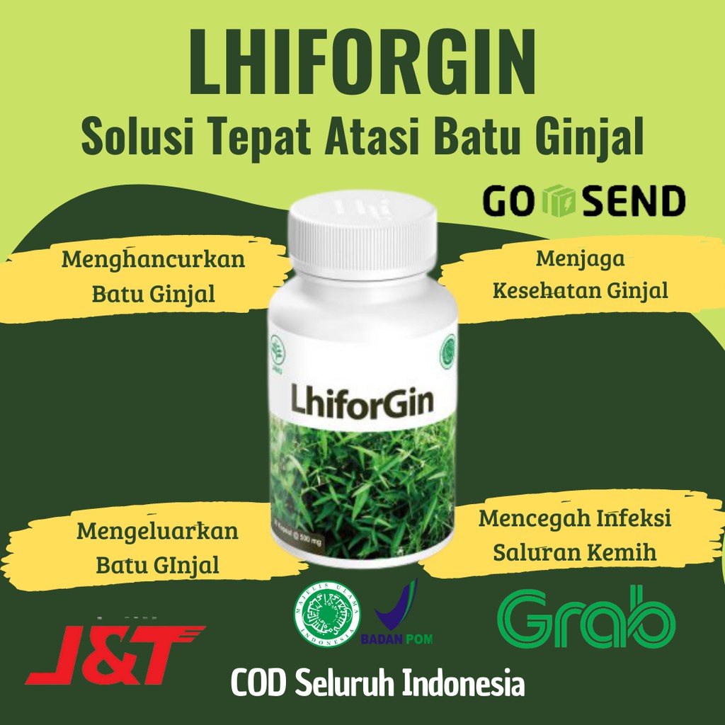 Jual Kapsul Herbal Lhiforgin Isi 30 Kapsul Untuk Mengatasi Batu Ginjal