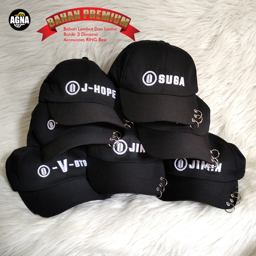 [OBRAL BIG RAMADHAN SALE]  Topi Bts  Topi Suga  Topi Jungkook  Topi Jimin  Topi Jhope  Topi Taehyung  Topi Bts Army