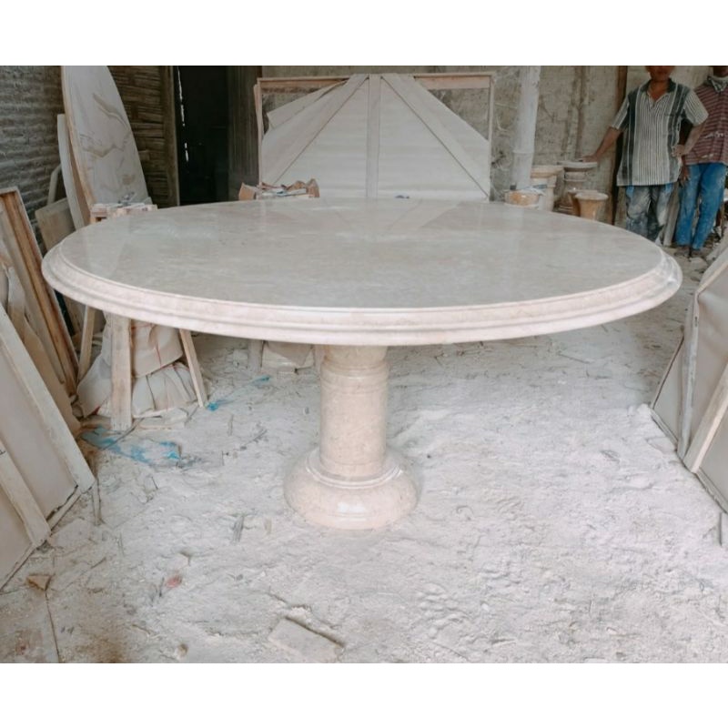 Meja Bundar Marmer Tulungagung