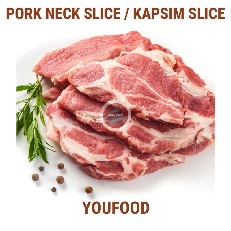 

Daging Babi Kapsim Kembang Slice - Pork Neck Collar Slice