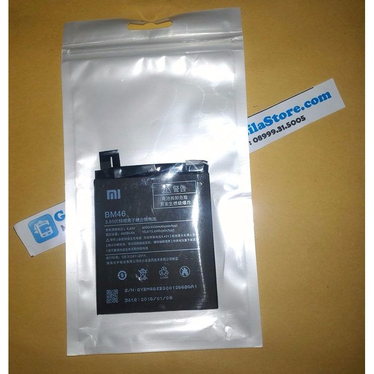 BATERAI XIAOMI REDMI NOTE 3 BM46 ORIGINAL 100% ORI | Battery BM-46
