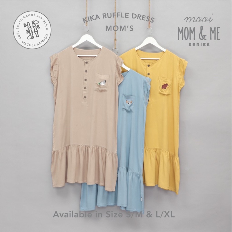 MOOI KIKA RUFFLE DRESS (MOM)/DASTER IBU