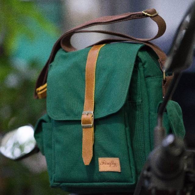 Sling Bag Unisex Firefly Lorcan Bahan Kanvas Anti Air