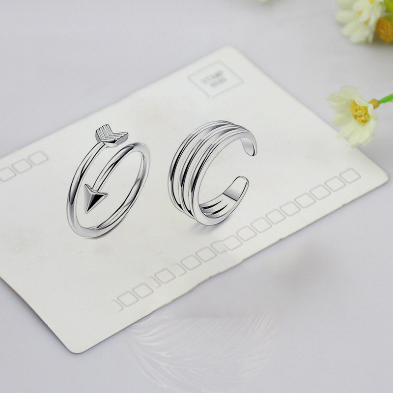 Fancyqube 4pcs Cincin Jari Kaki Model Terbuka Dapat Disesuaikan Aksen Kristal Bahan Tembaga Untuk Wanita