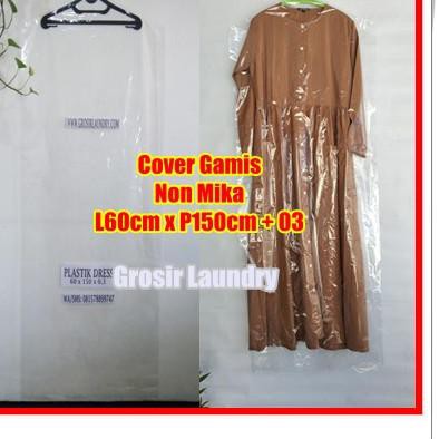 Diskon (hmc-491) Cover Baju Gaun Gamis Dress - Plastik Gantungan Laundry Baju Gamis Dress Gantung