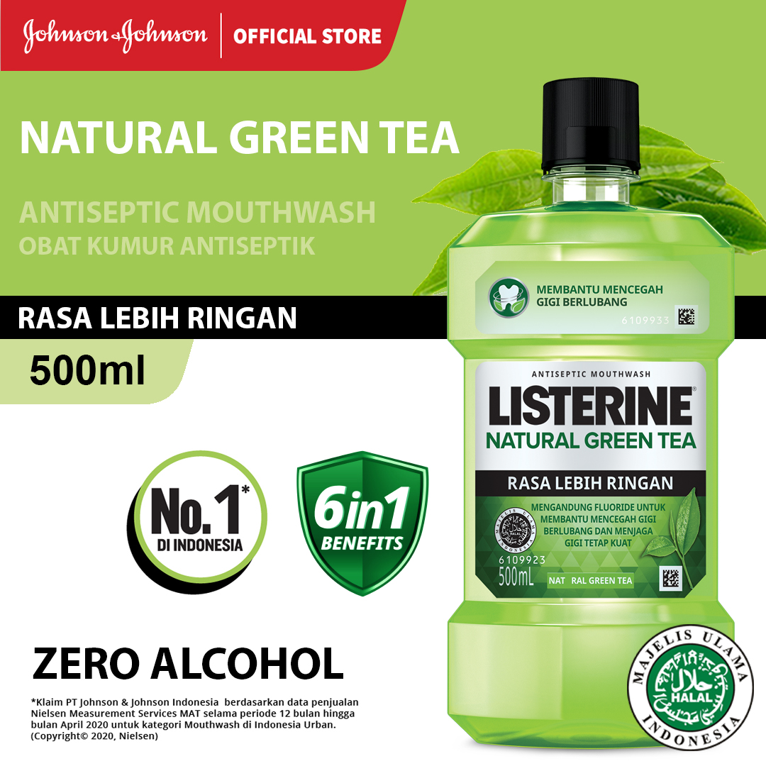 LISTERINE Green Tea Antiseptic Mouthwash / Obat Kumur Antiseptik