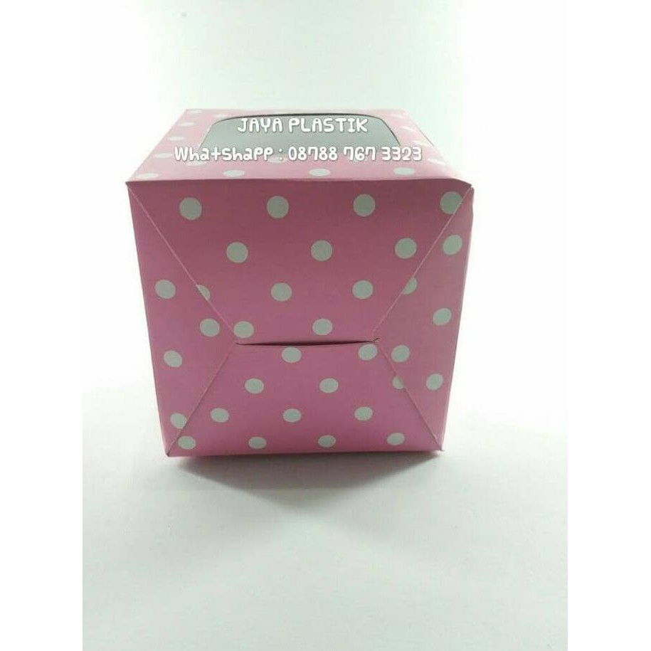 

Pmind324- Dus Polkadot / Box Polkadot / Dus Cupcake Polkadot ( Pink ) Termurah 468G