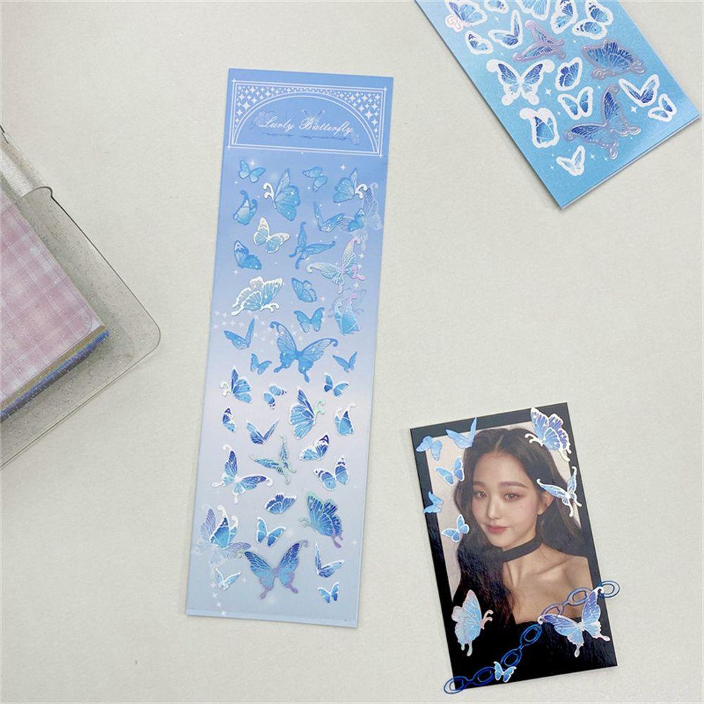 Agustina Stiker Laser Tahan Air Kawaii Hadiah Natal Album Jurnal Alat Tulis DIY Dekorasi Stiker