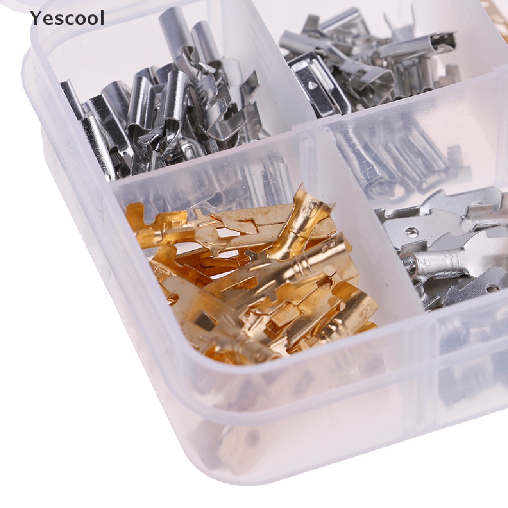 Yes 150pcs Skun Spade Male Female Untuk Sambungan Kabel Wiring Mobil