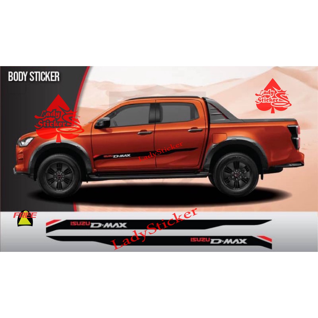 STICKER STIKER MOBIL DMAX STIKER LIST MOBIL ISUZU DMAX TERLARIS