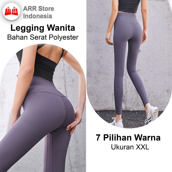 Celana Legging Wanita Panjang Celana yoga Bahan Serat Polyster XXL