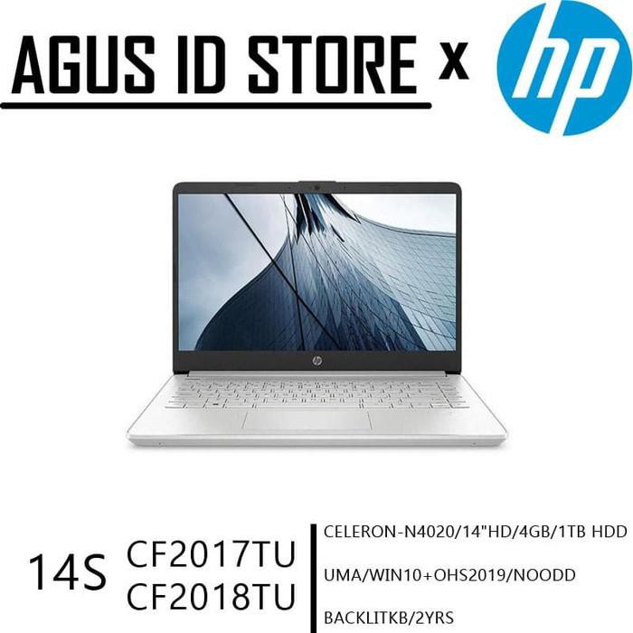 LP2500 Laptop HP 14S-CF2017TU/CF2018TU CELERON 4GB 1TB WIN10+OHS 2019 Murah - cf2017tu silver