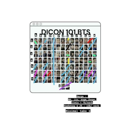 sharing Bts dicon 101