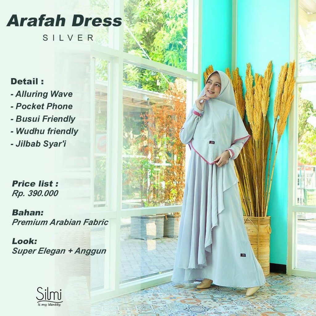 Arafah Dress set Khimar Gamis Syari