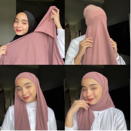 HIJAB FUJI SEGI EMPAT INSTAN PLUS INNER 2IN1 | SEGITIGA INSTAN INNER 2IN1 | CERUTY BABYDOLL 120CM X 120CM