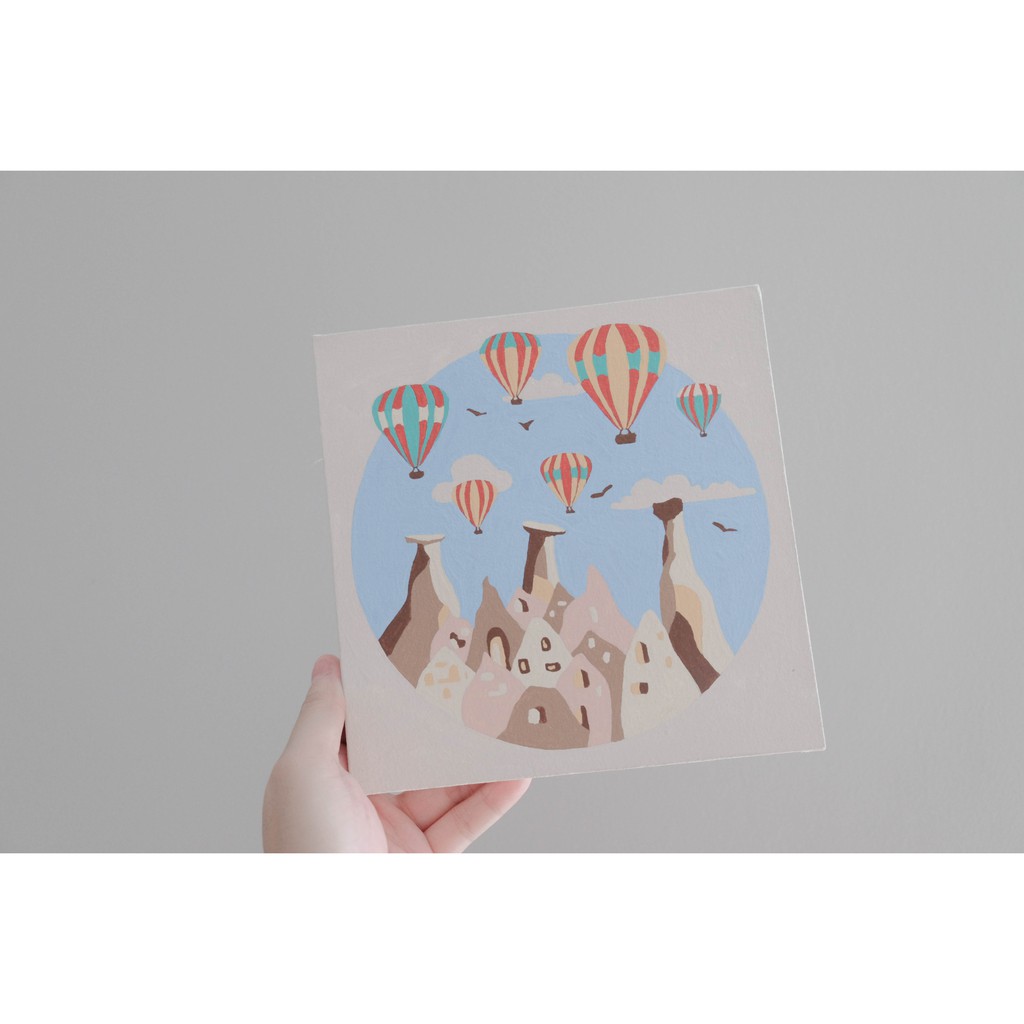 

HJK Paint by Numbers Kit: Cappadocia Paint Inc. ID Painting Kit Paint by Number Hampers