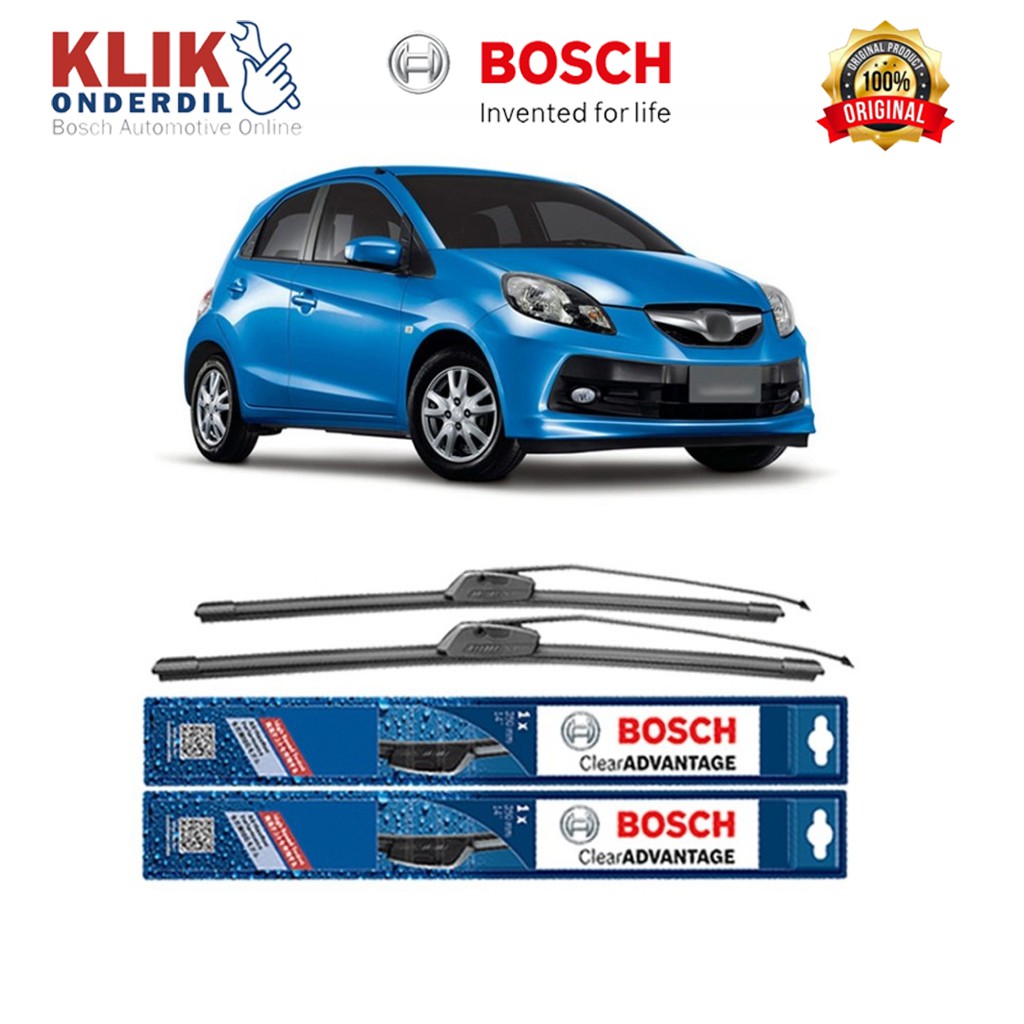 Bosch Sepasang Wiper Mobil Honda Brio Satya Frameless New