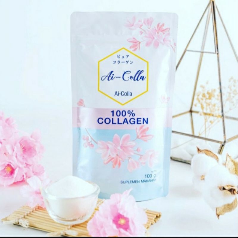 

Ai-Colla 100% Pure Collagen Powder - Bubuk Collagen - Kollagen - Anti Aging - Kesehatan Kulit