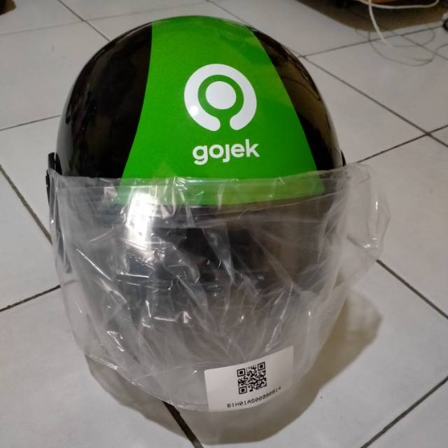 Helm half face gojek terbaru original SNI